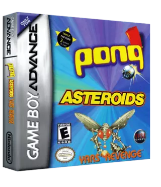 jeu 3 Games In One! - Yars' Revenge + Asteroids + Pong